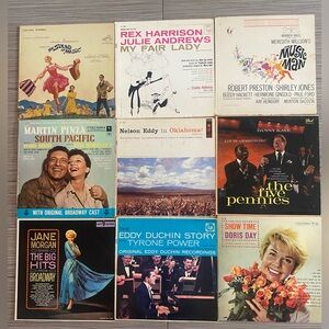 Vintage Musical, Soundtrack & Broadway Vinyl Record Collection (9)